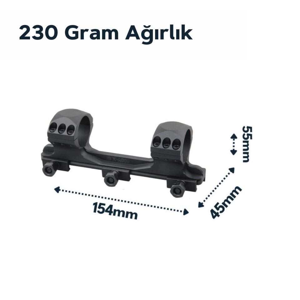 30MM X-ACCU ONE PIECE MEDIUM PICATINNY MOUNT XASR-3010