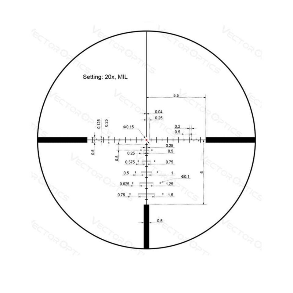 VECTOR OPTICS PARAGON 4-20X50 1'' TACTICAL SFP