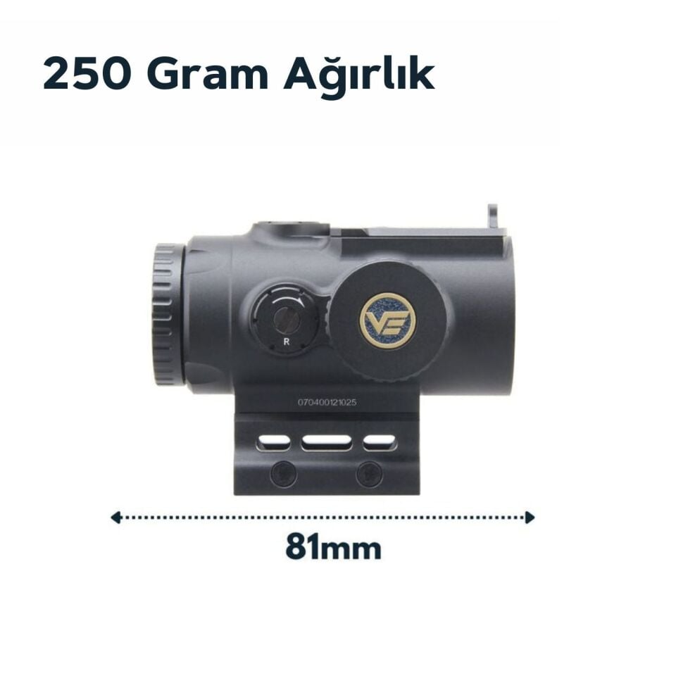 Vector Optics SCPS-M04 Paragon 4x24 Micro Prism Tüfek Dürbünü