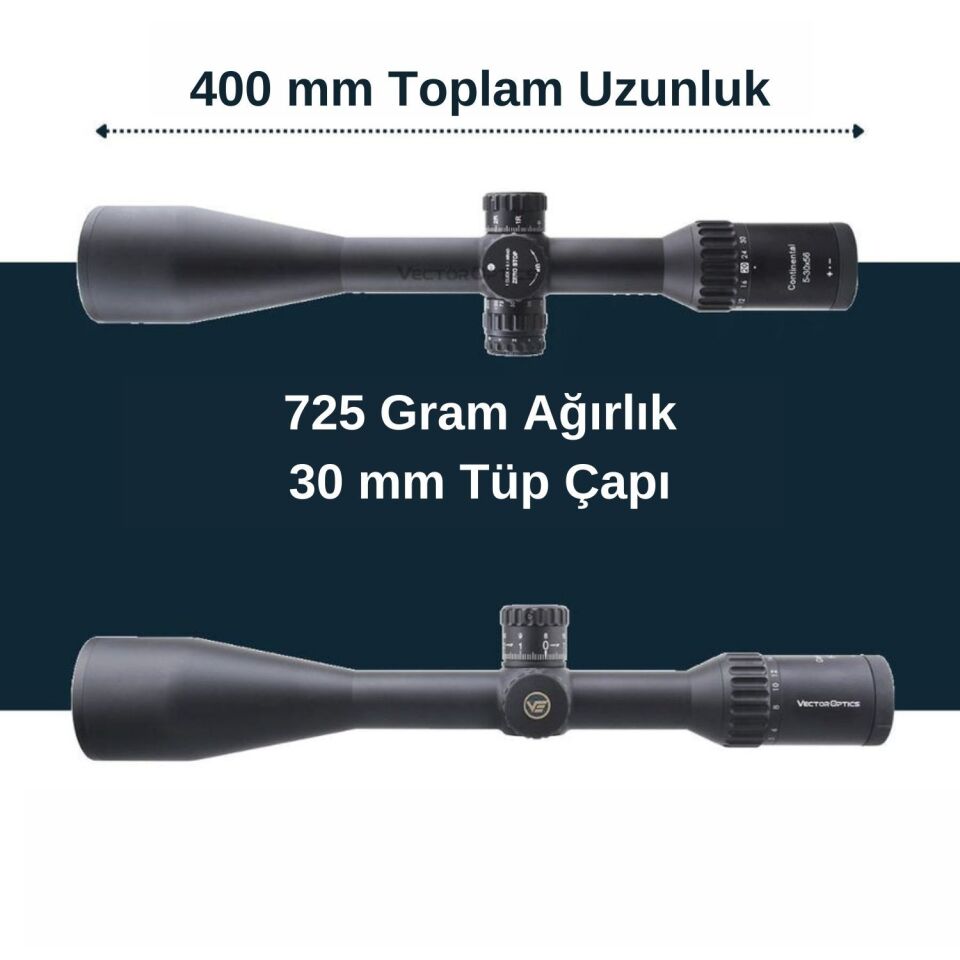Continental x6 5-30x56 SFP ZERO STOP Tactical Tüfek Dürbünü