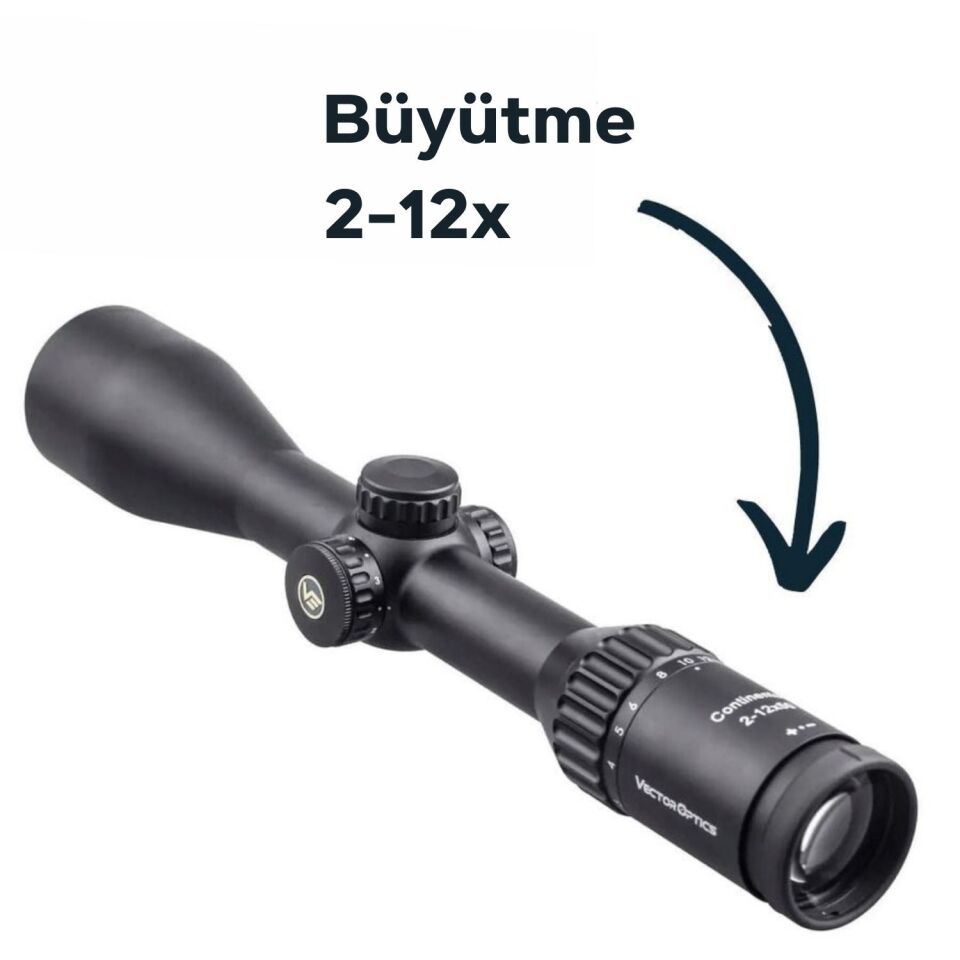 CONTINENTAL 2-12X50 HUNTING SFP TÜFEK DÜRBÜNÜ