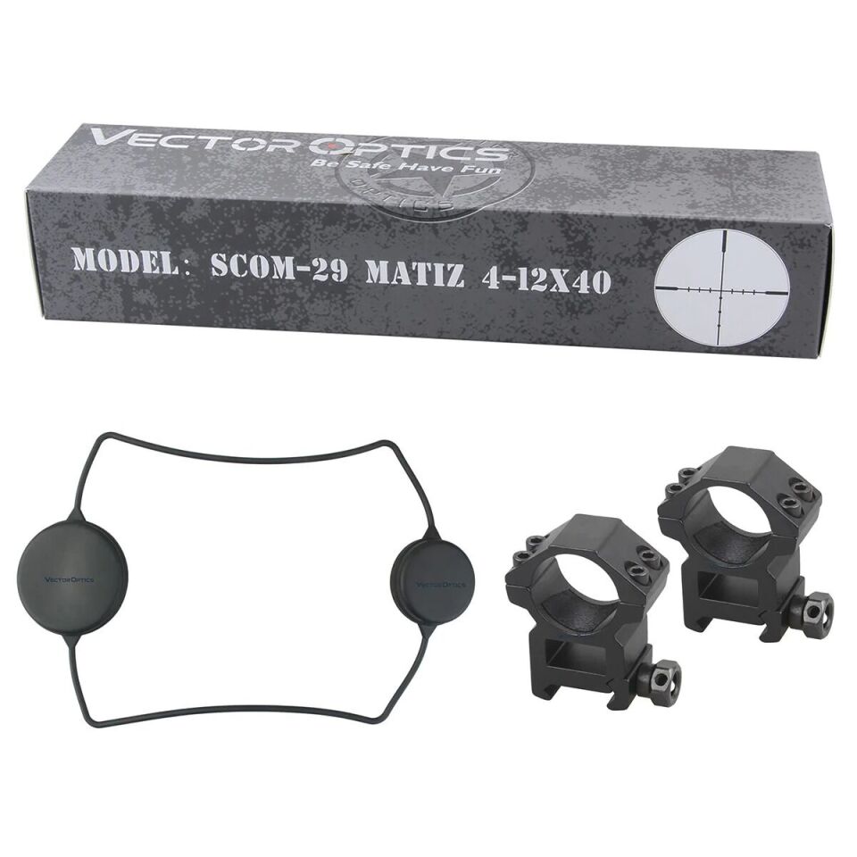 SCOM-29 MATIZ 4-12x40AO 1'' SFP Tüfek Dürbünü