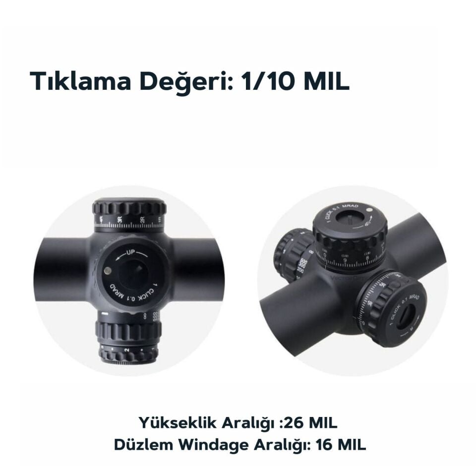 Continental x6 5-30x56 MBR FFP 34mm Uzun mesafe yivli tüfek dürbünü