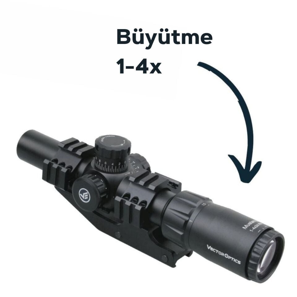 MUSTANG GENII 1-4X24 FFP Tüfek Dürbünü