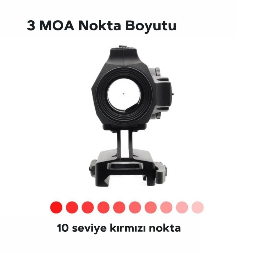 Vector Optics Maverick-IV 1x20 Mini Rubber Armored SOP Siyah Red Dot Nişangah