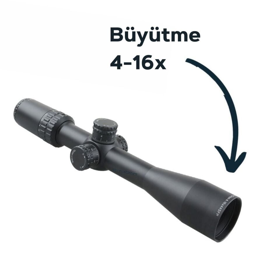 Vector Optics Orion 4-16x44 SFP Tüfek Dürbünü