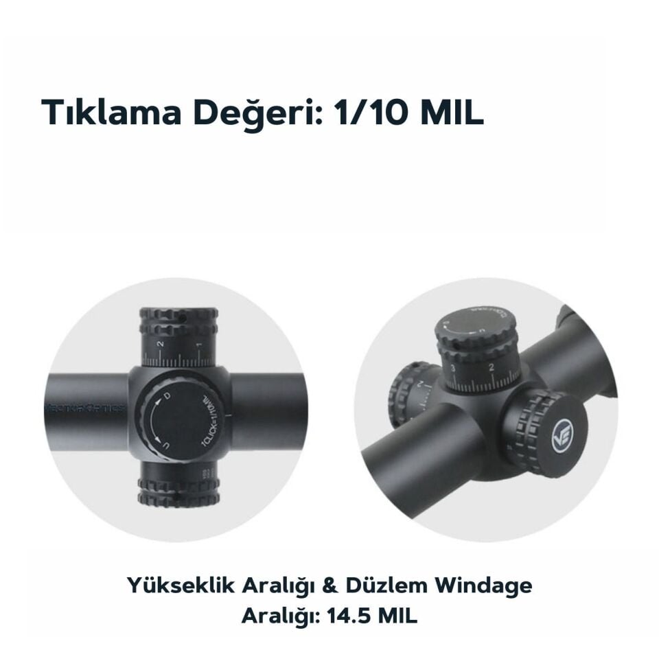 Vector Optics Orion 4-16x44 SFP Tüfek Dürbünü