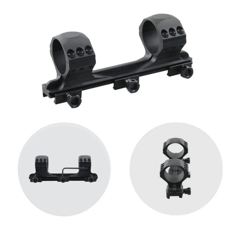 Vector Optics 34mm X-Accu Tek Parça Medium Picatinny Dürbün Montaj Halkası