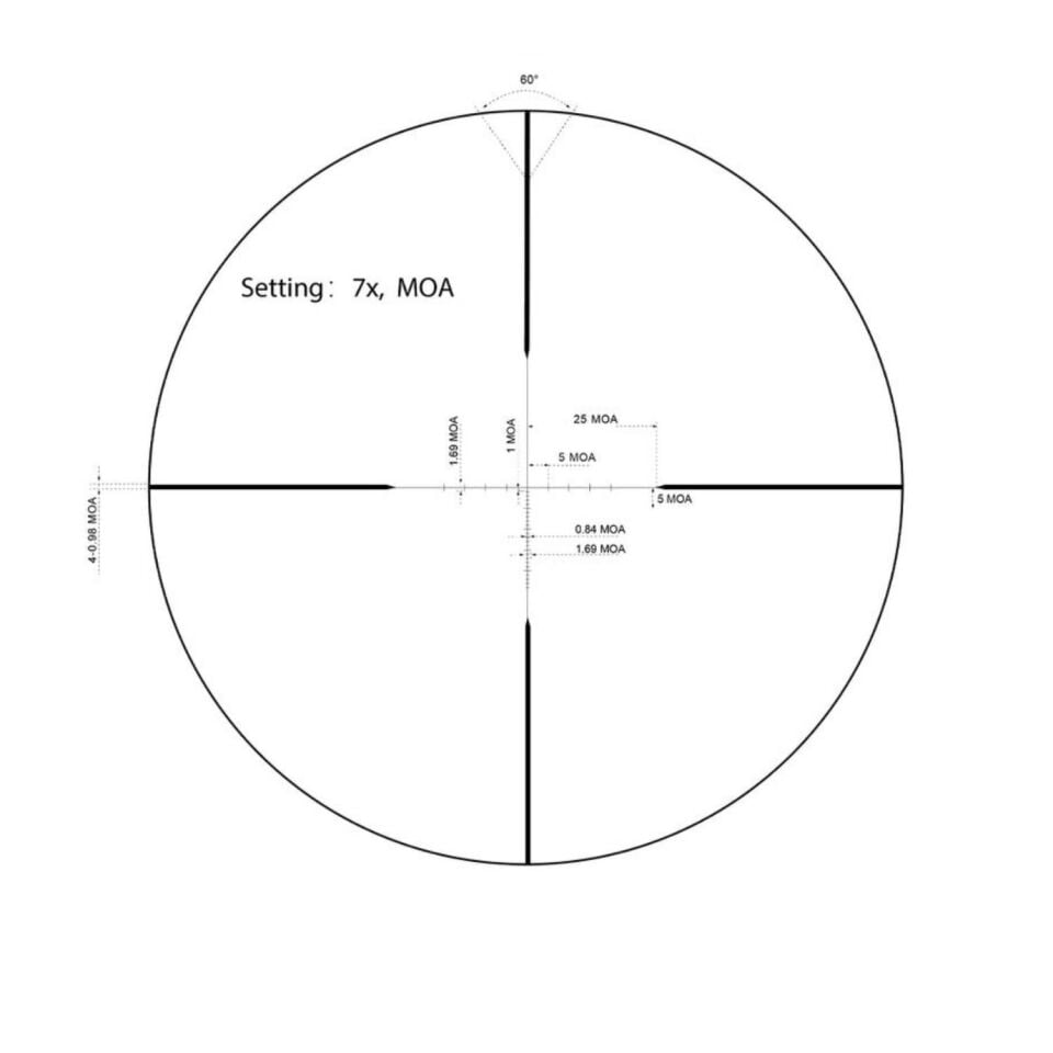 Vector Optics Matiz 2-7x32 MOA 1'' SFP Tüfek Dürbünü