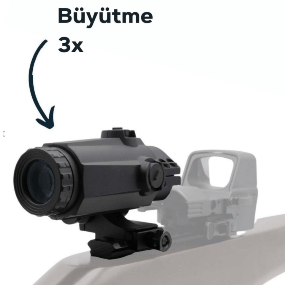 Vector Optics Maverick-III 3x22 Magnifier MIL YAKINLAŞTIRICI