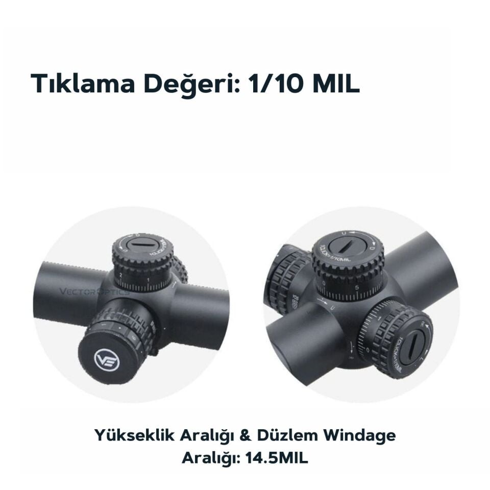 SCFF-37 // Vector Optics Veryon 6-24x44IR FFP Tüfek Dürbünü