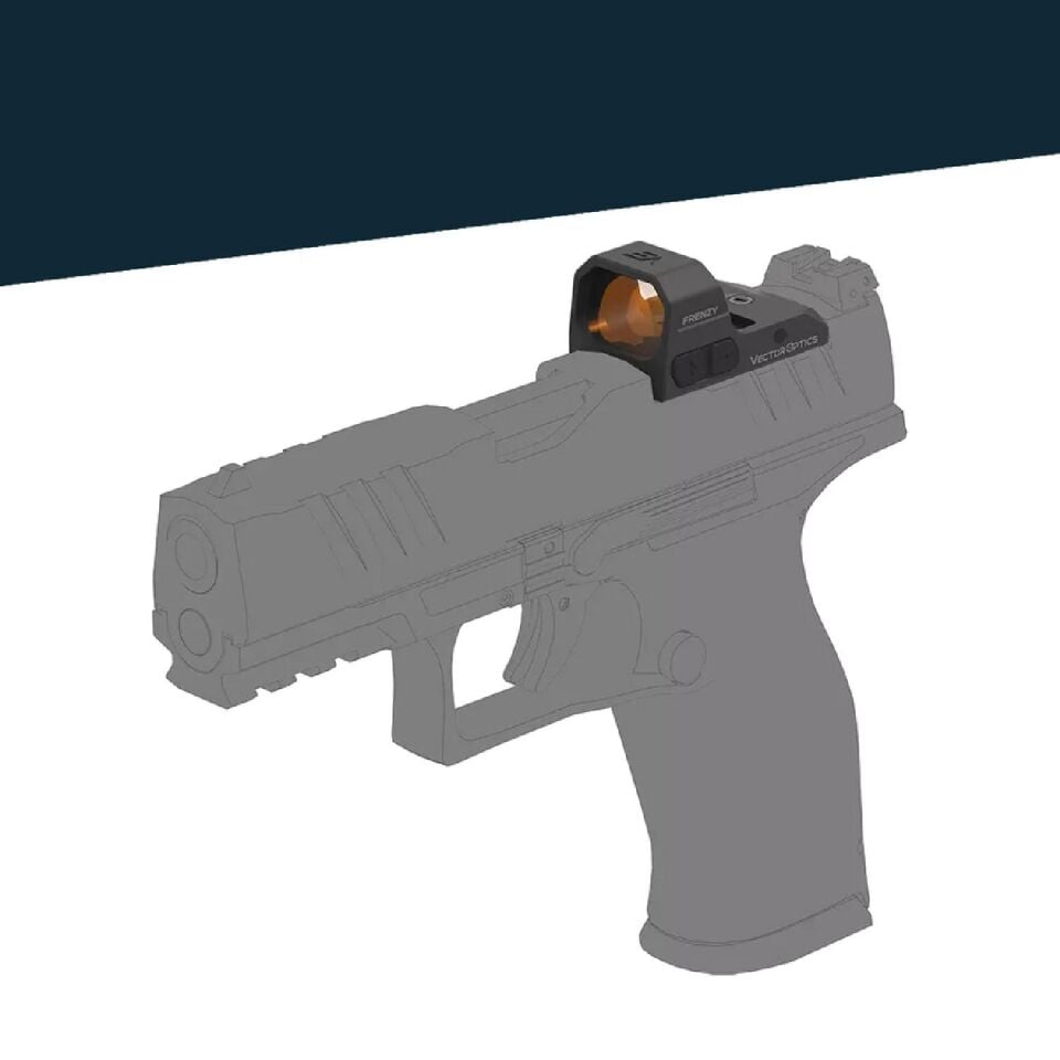 Vector Optics Frenzy FA 1x16x24 3MOA Kırmızı Nokta Nişangahı - Walther® PDP 2.0 Uyumlu (SCRD-83)