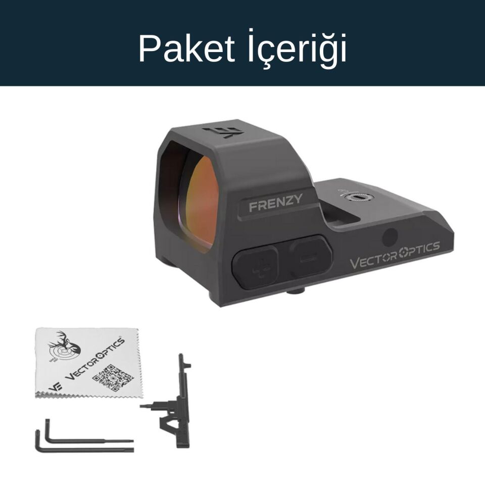 Vector Optics Frenzy FA 1x16x24 3MOA Kırmızı Nokta Nişangahı - Walther® PDP 2.0 Uyumlu (SCRD-83)