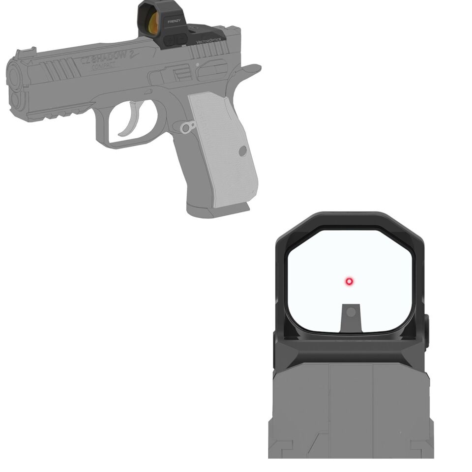 Vector Optics Frenzy FA 1x20x24 CZ® P-10 / Shadow 2 OR Red Dot Sight