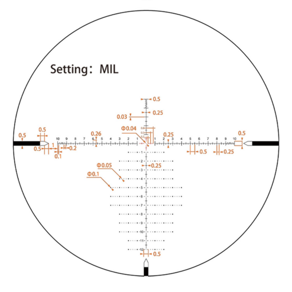 Vector Optics Tauron 6-24x50 HD MIL FFP PRS Tüfek Dürbünü (SCFF-81)