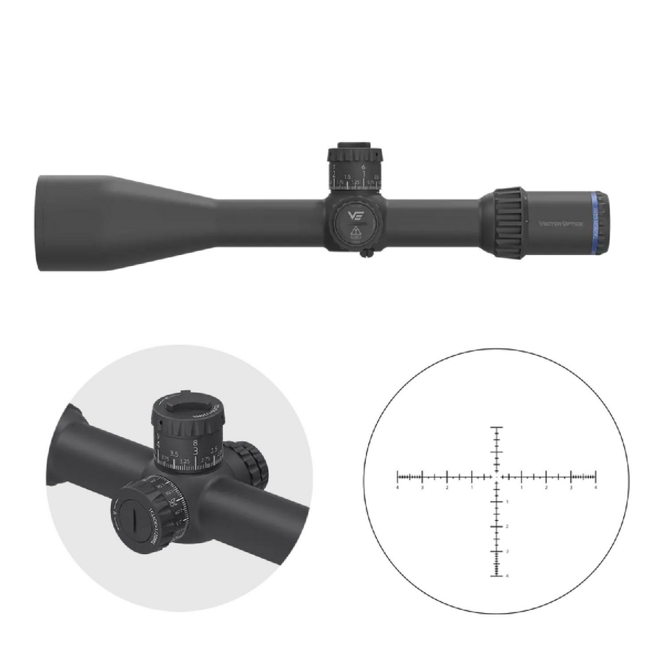 Vector Optics Tauron 5-50x60 ED SFP VCO-5 MIL Tüfek Dürbünü (SCOL-69)