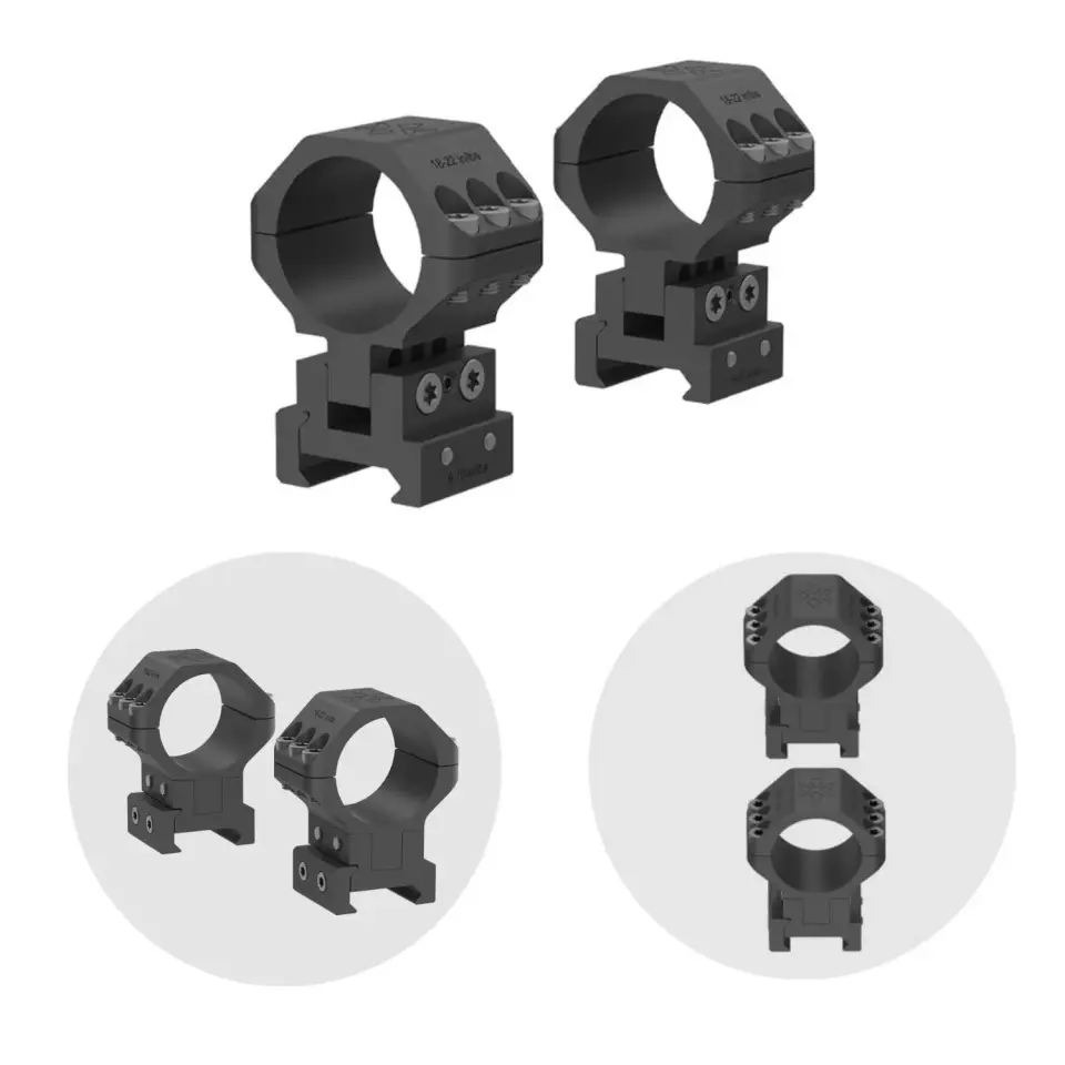 X-ACCU 30mm Ayarlanabilir Yükseklikli Picatinny Dürbün Montaj Halkaları