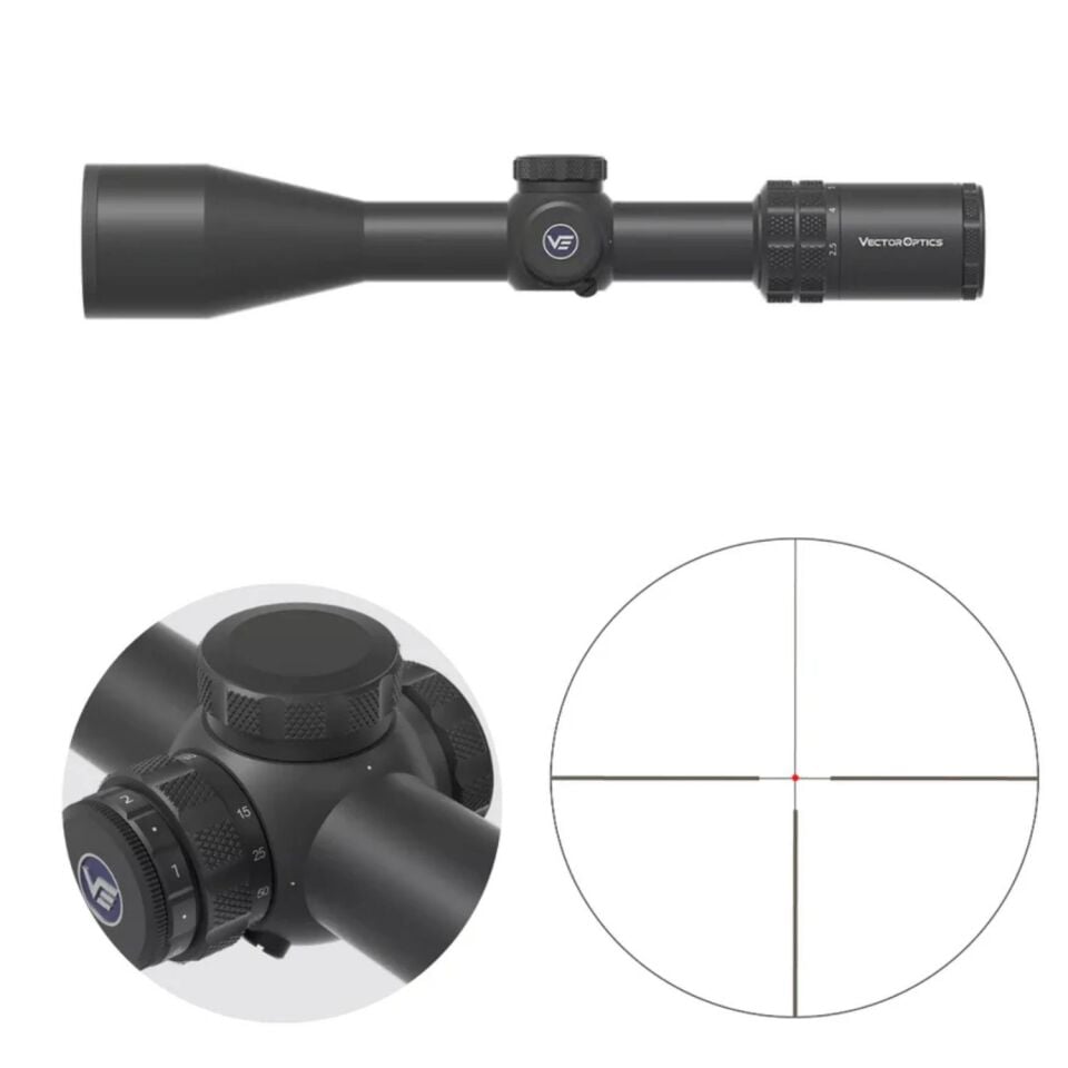 Vector Optics Grizzly 2.5-15x50i HD SFP Tüfek Dürbünü SCOM-48