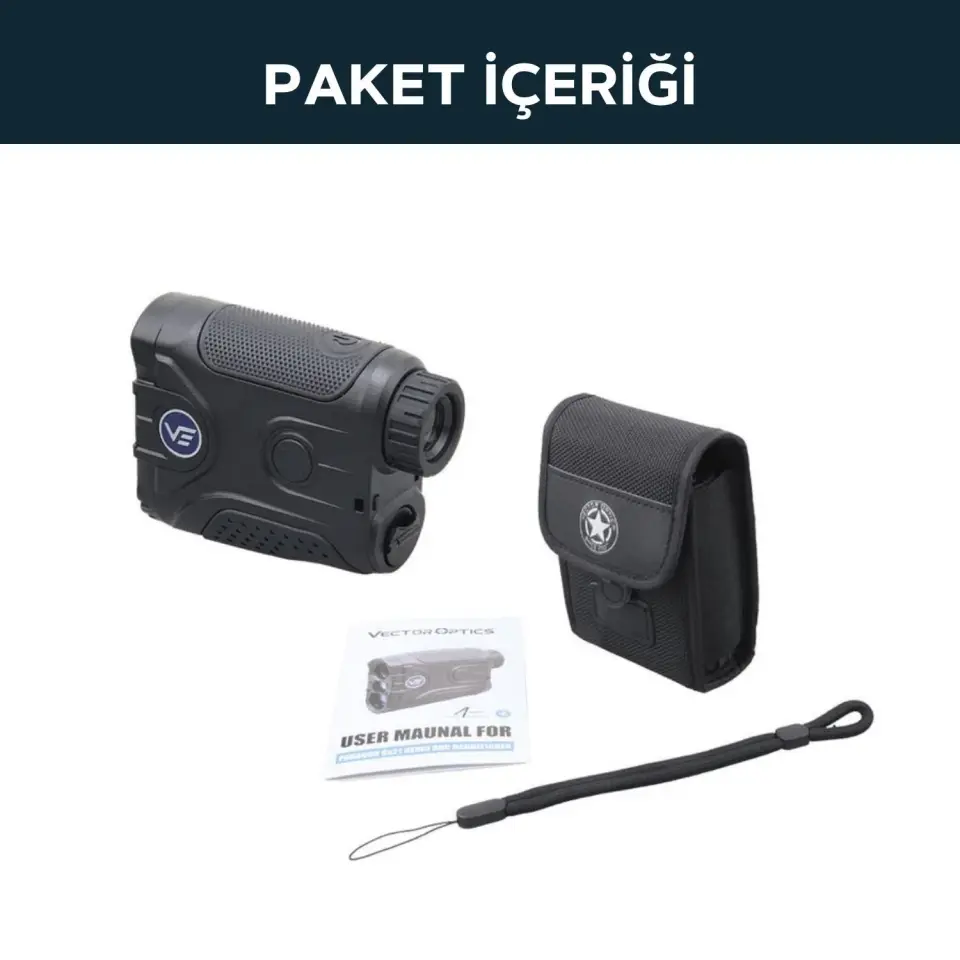 Vector Optics Paragon 6x21 Dijital Balistik Lazer Mesafe Ölçer 2000 Yard
