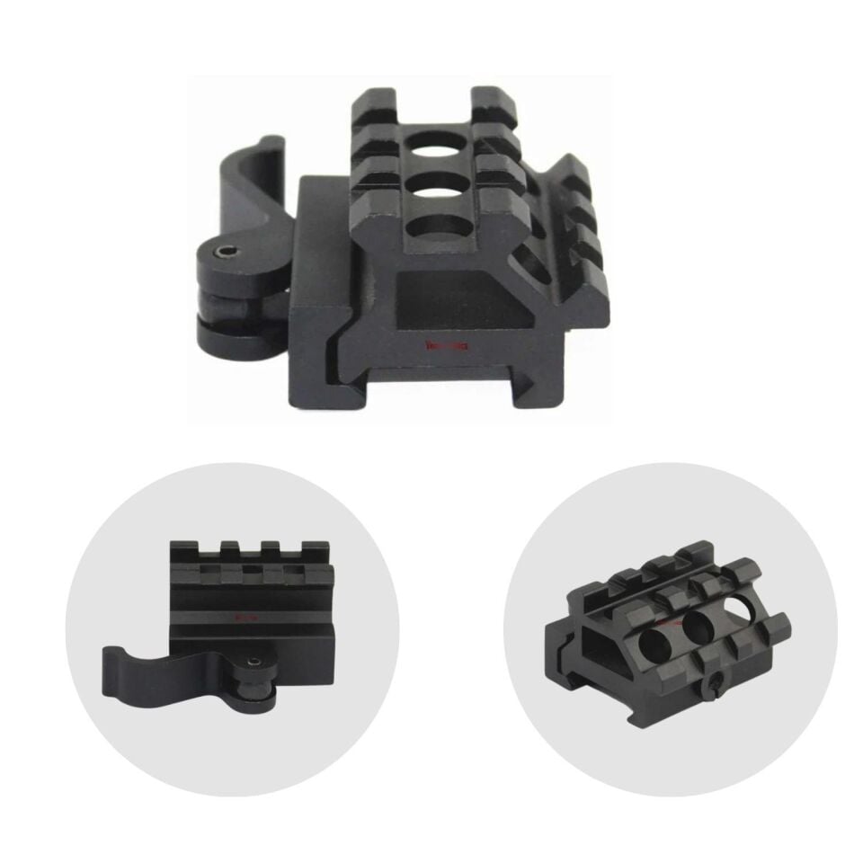 Kolay Sökümlü AÇILI Pikatini Dürbün Yükseltme Ayağı - COMPACT ANGLE QD