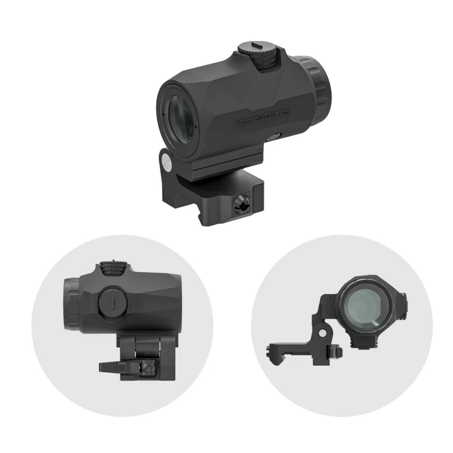 Vector Optics Paragon 3x22 Magnifier Mini Maverick-IV Rubber Armored SCMF-35