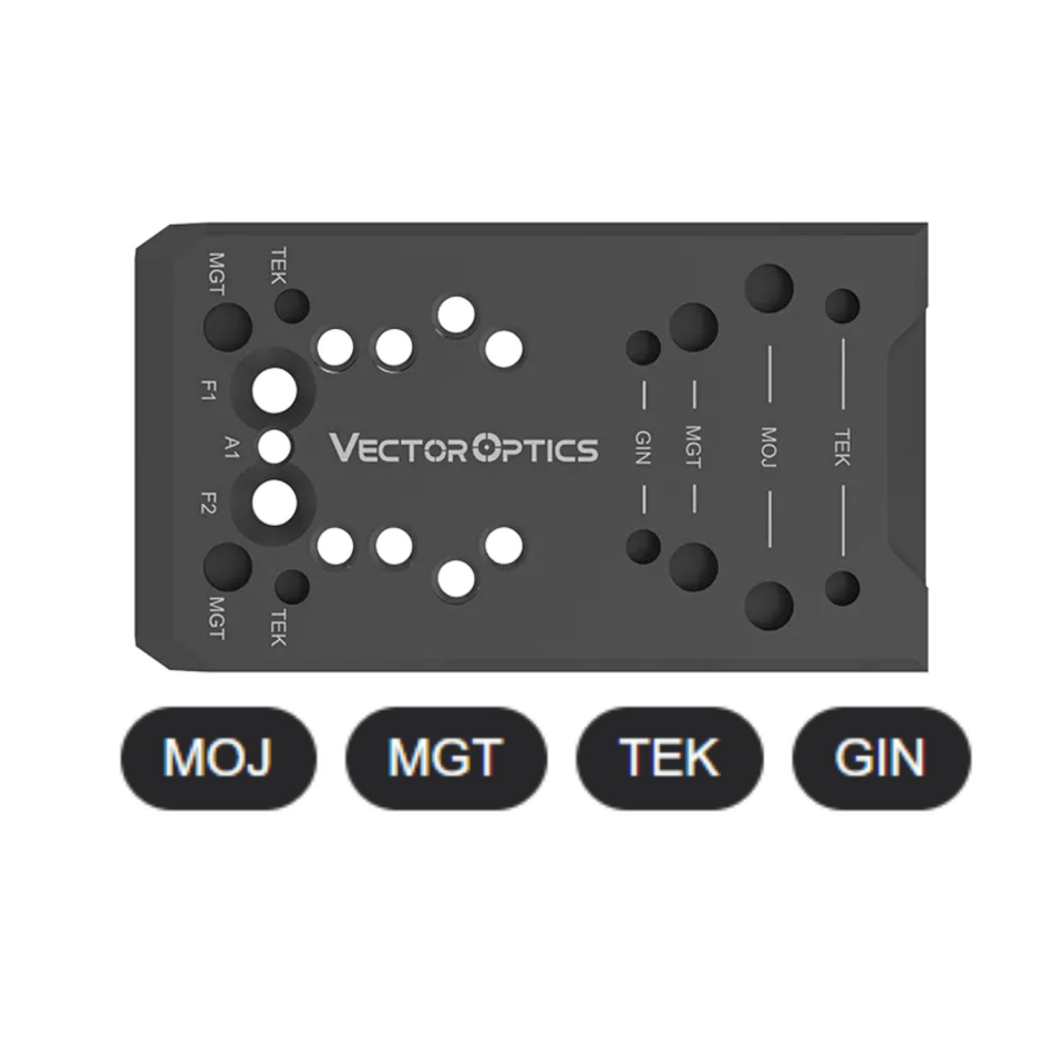Vector Optics Glock® 4-in-1 Universal Dovetail RedDot Montaj Plakası / RedDot Ayağı (SCFRM-GK11)