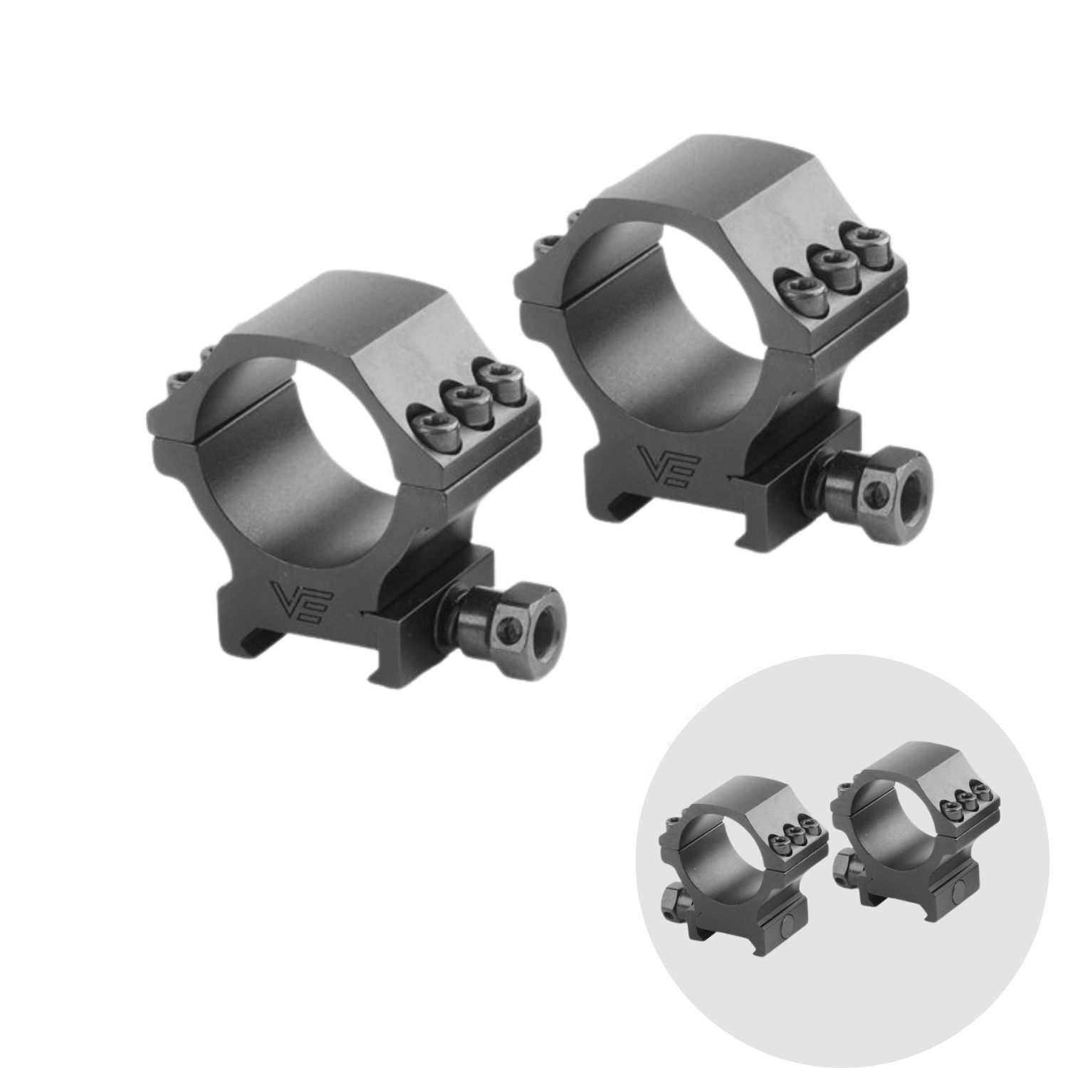 30mm X-Accu 1'' Profile Picatinny Rings Pikatinny Montaj Halkası