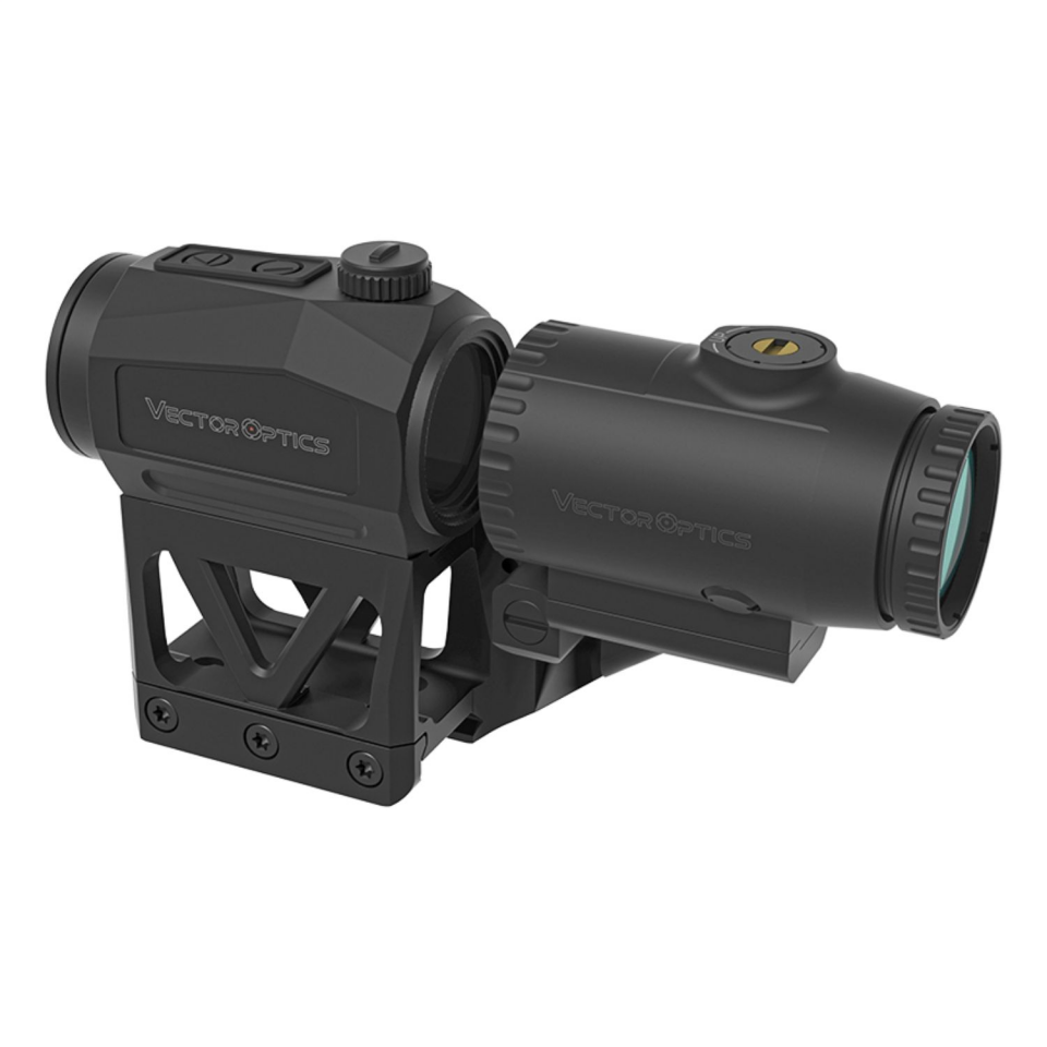 Vector Optics Scrapper 1x25 MRT Red Dot & Paragon 3x Magnifier  Entegre Tek Parça Picatinny Montaj SET