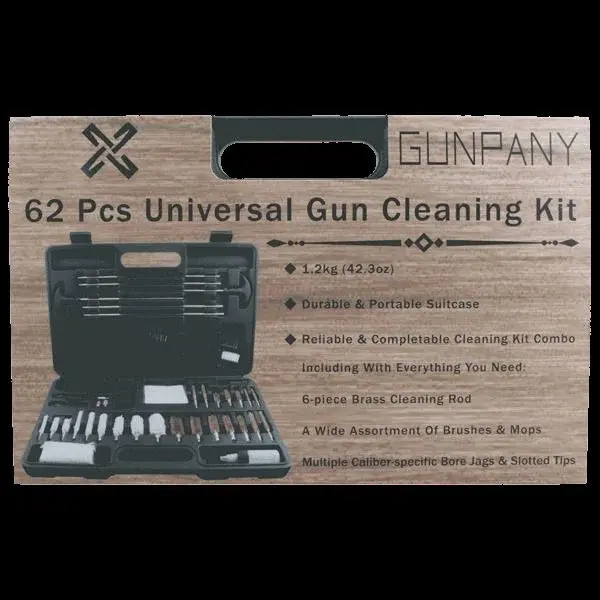 Vector GUNPANY 62 PARÇA SİLAH TEMİZLİK CANTA KUTU HARBİ SETİ / TÜM KALİBRELER İÇİN SCCK-20