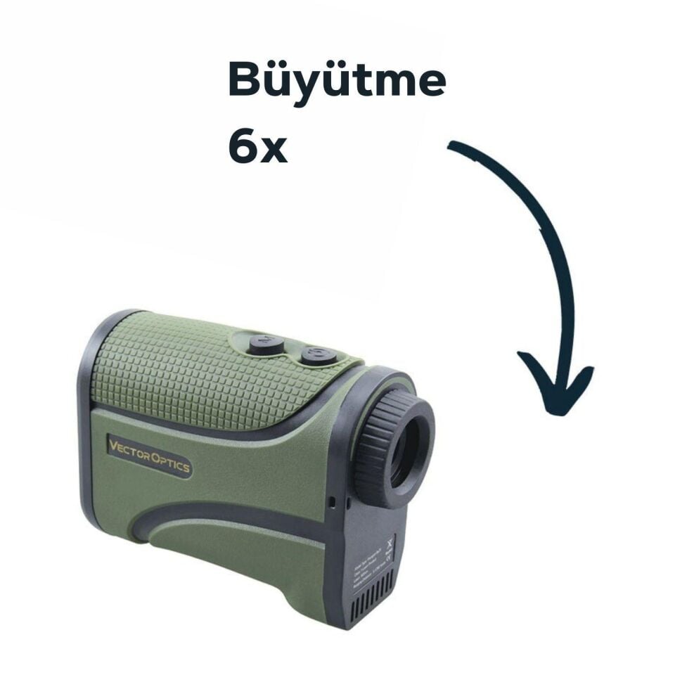 Vector Optics PARAGON 6X25 GEN2 1800M. MESAFE ÖLÇER Range Finder 2000yrds
