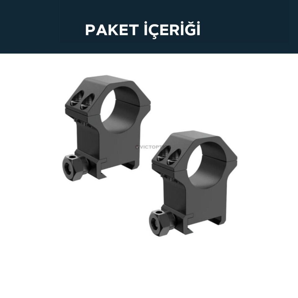 Victoptics 30mm Yüksek Profil Montaj Halkaları