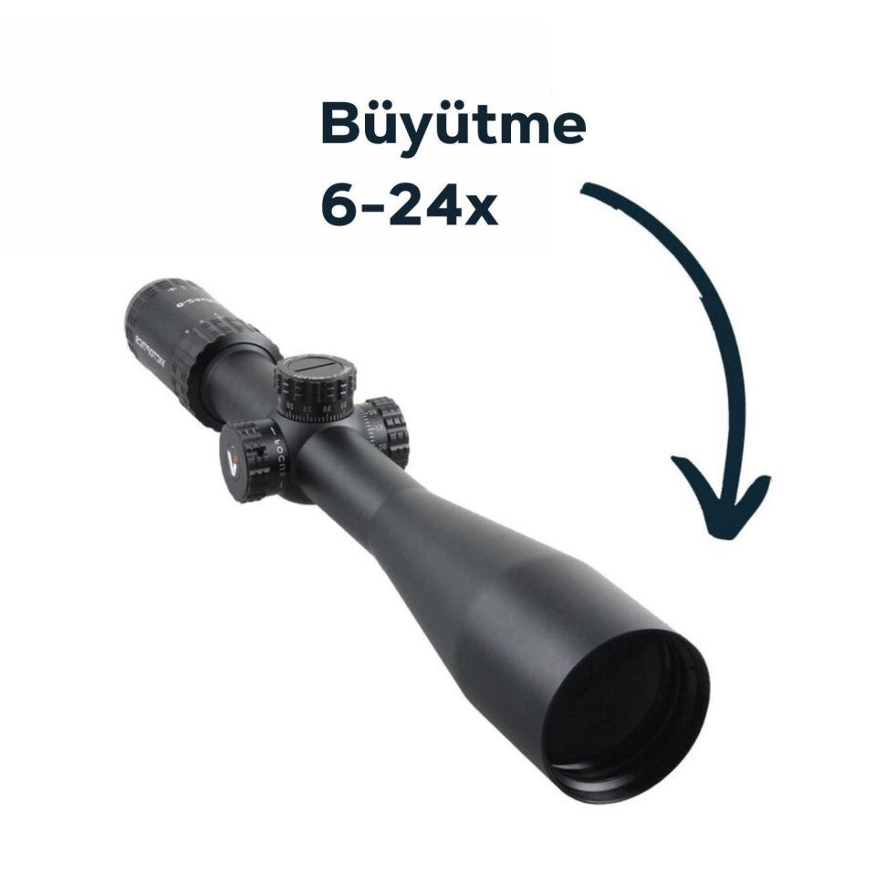 Victoptics Paralaks Teker S4 6-24x50 SFP Tüfek Dürbünü - OPSL17