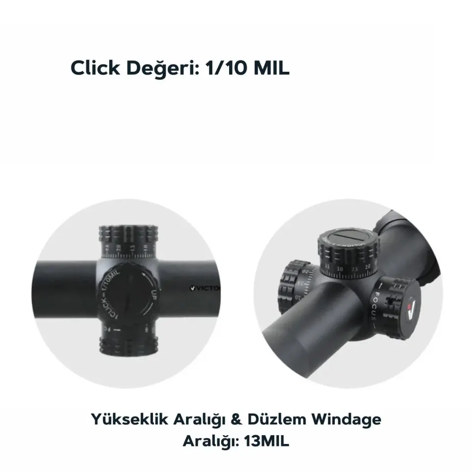 Victoptics Paralaks Teker S4 6-24x50 SFP Tüfek Dürbünü - OPSL17