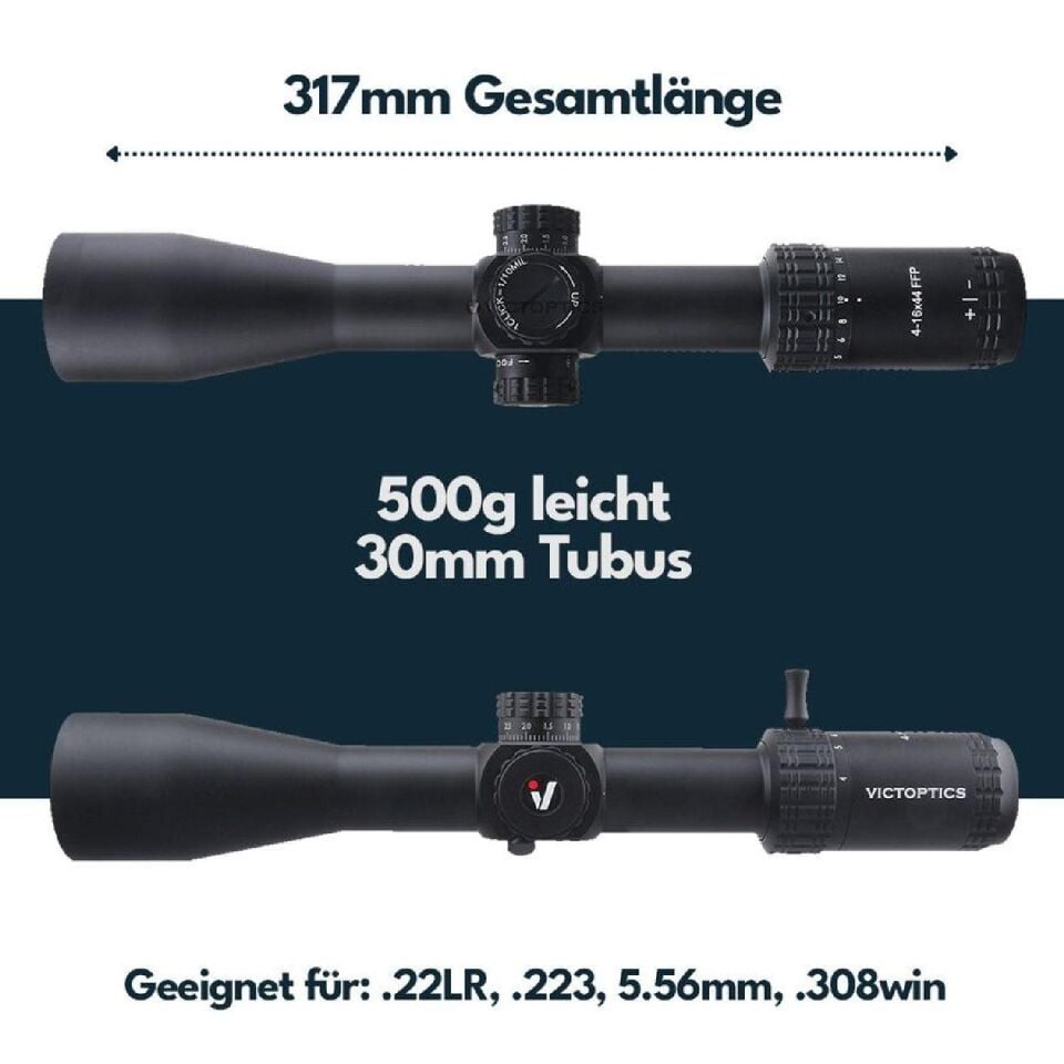 Victoptics S4 4-16X44 FFP Tüfek Dürbünü OPFF-01