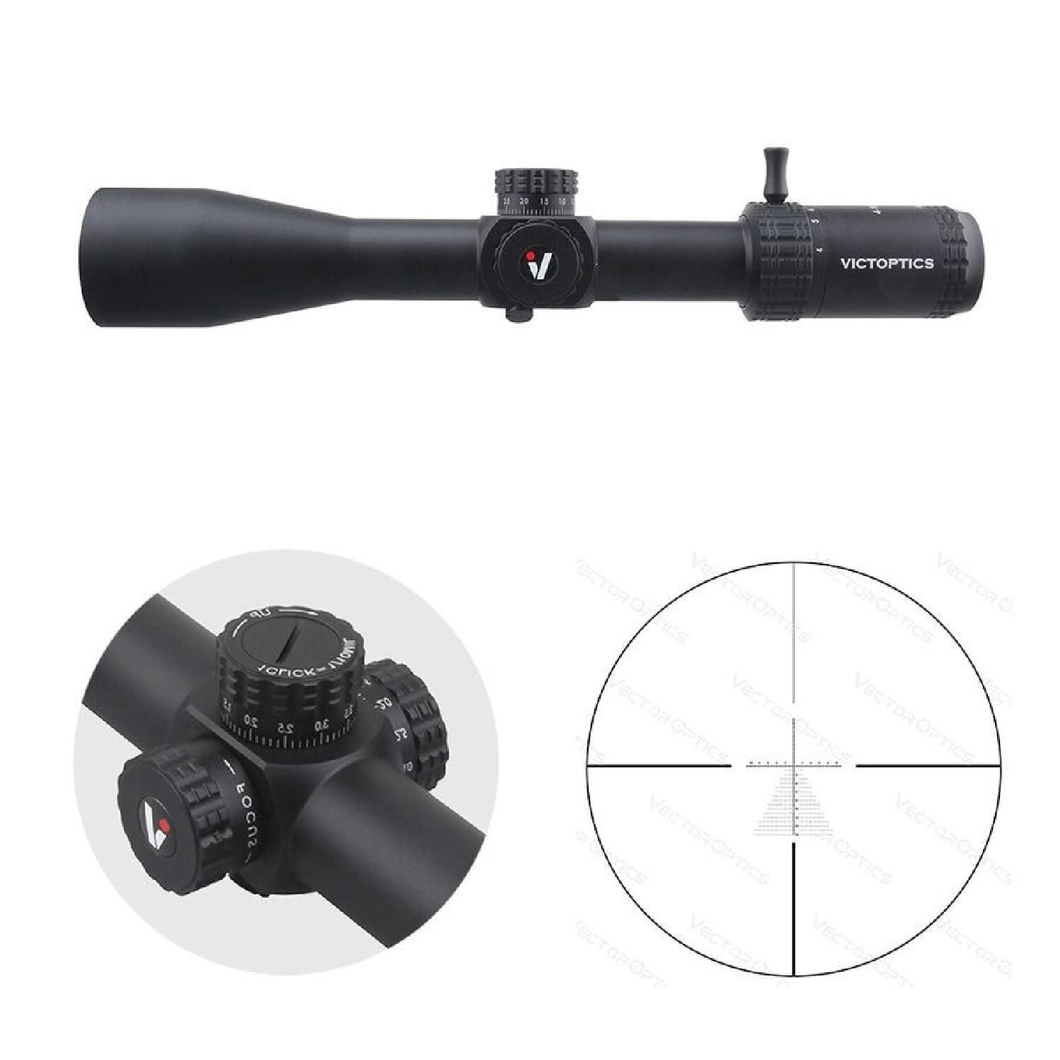 Victoptics S4 4-16X44 FFP Tüfek Dürbünü OPFF-01