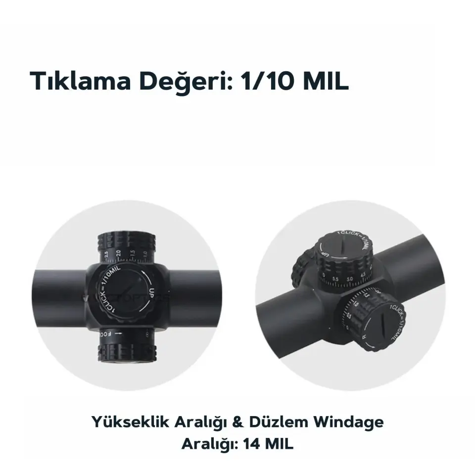 Victoptics S4 4-16X44 FFP Tüfek Dürbünü OPFF-01