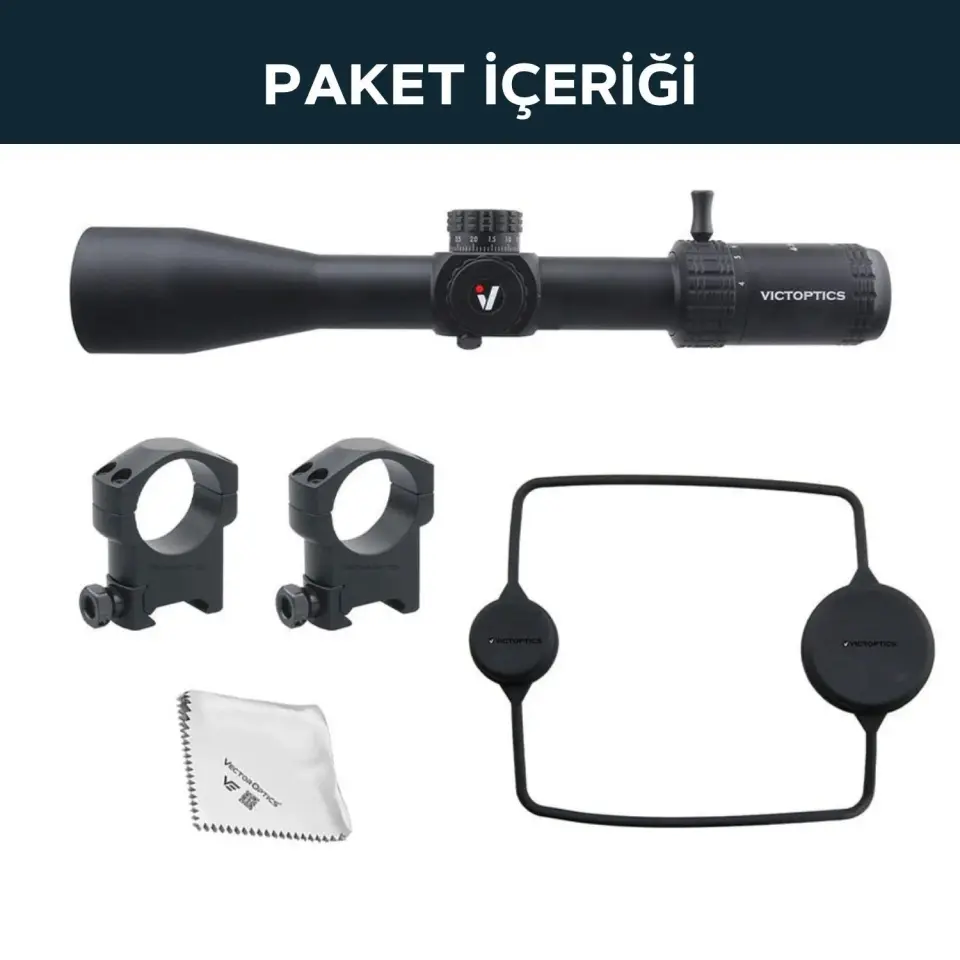 Victoptics S4 4-16X44 FFP Tüfek Dürbünü OPFF-01