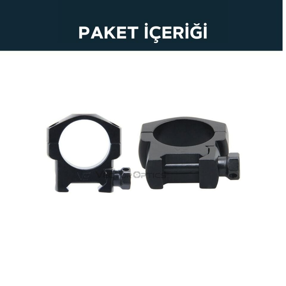 Vector Optics 30mm dürbün için Picatinny Ray Ayağı - Alçak - SCTM-27