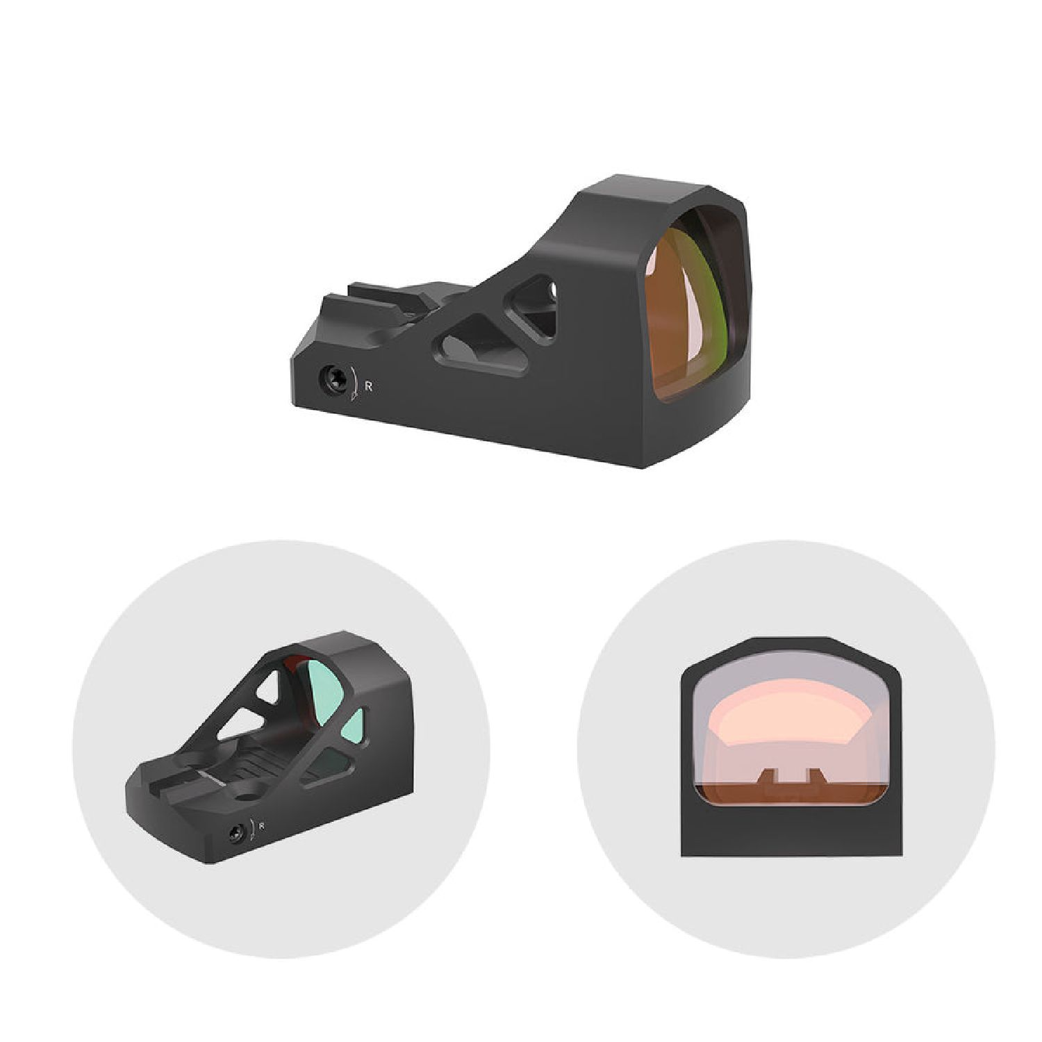 VictOptics Glock 43X/48 için MGT SRD V3 3MOA Compact RedDot Sight RDSL32