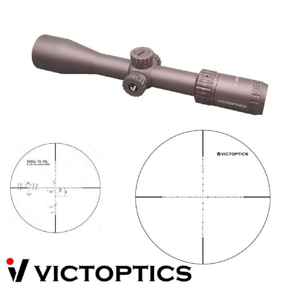 Victoptics S4 4-16X44 Coyote SFP Parallax Tekerli Tüfek Dürbünü - OPSL26