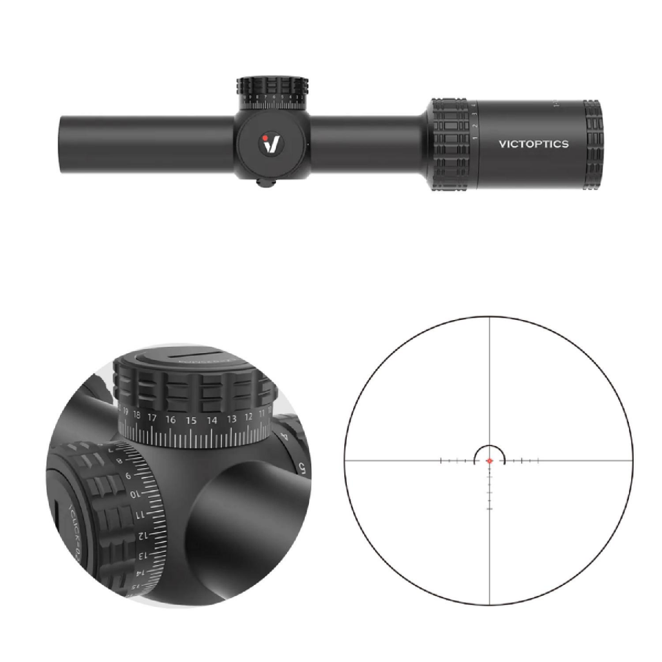 Victoptics S10 1-10x24i Fiber Tüfek Dürbünü - OPSL39