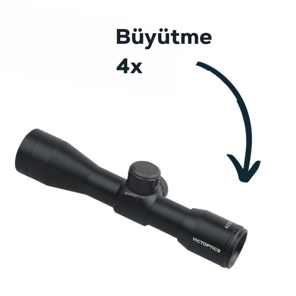 Victoptics B1 4x32C Kısa Tüfek Dürbünü - OPSL25