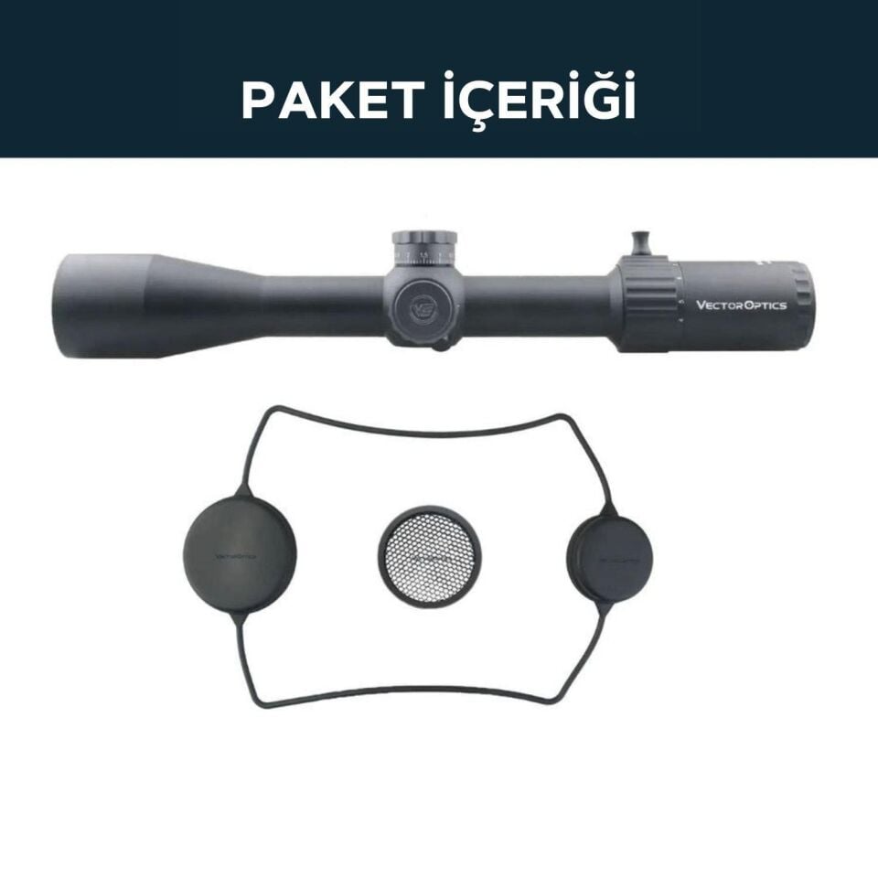 Vector Optics MARKSMAN 4-16x44 FFP Tüfek Dürbünü SCFF-25