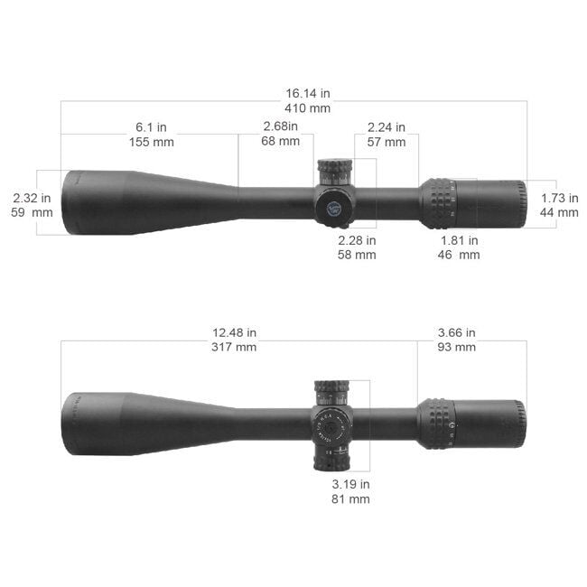 Vector Optics SENTINEL-X 10-40x50 SFP Tüfek Dürbünü SCOL-34