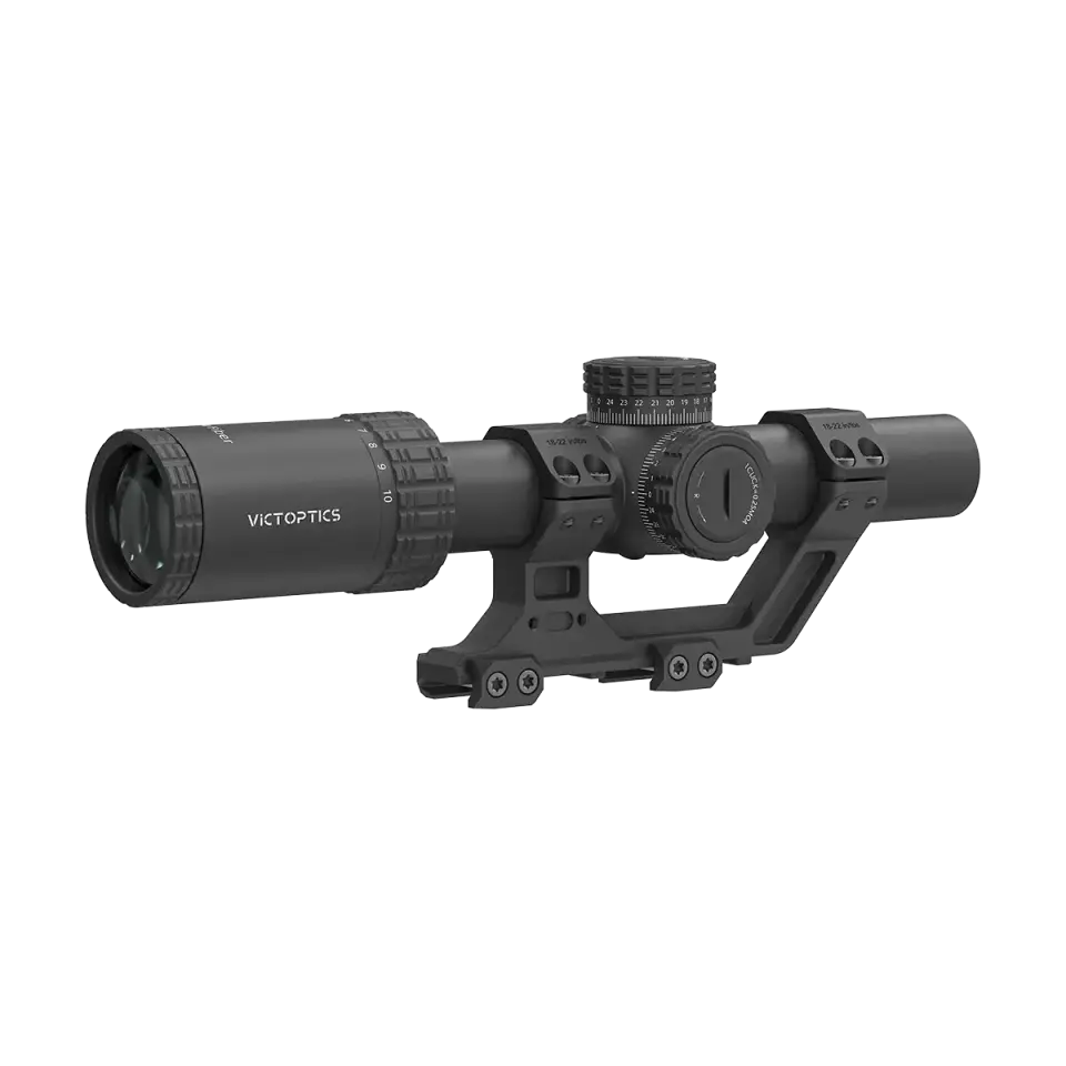 Victoptics S10 1-10x24i LPVO FIBER SFP Tüfek Dürbünü 1-Parçalı Extreme High Picatinny AR Montaj Kiti OPSL139