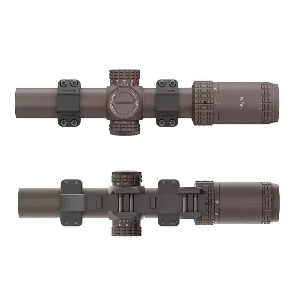 Victoptics S6 Combo Kit FDE | S6 1-6×24 LPVO SFP Tüfek Dürbünü+ Picatinny AR Montajı (OPSL123)