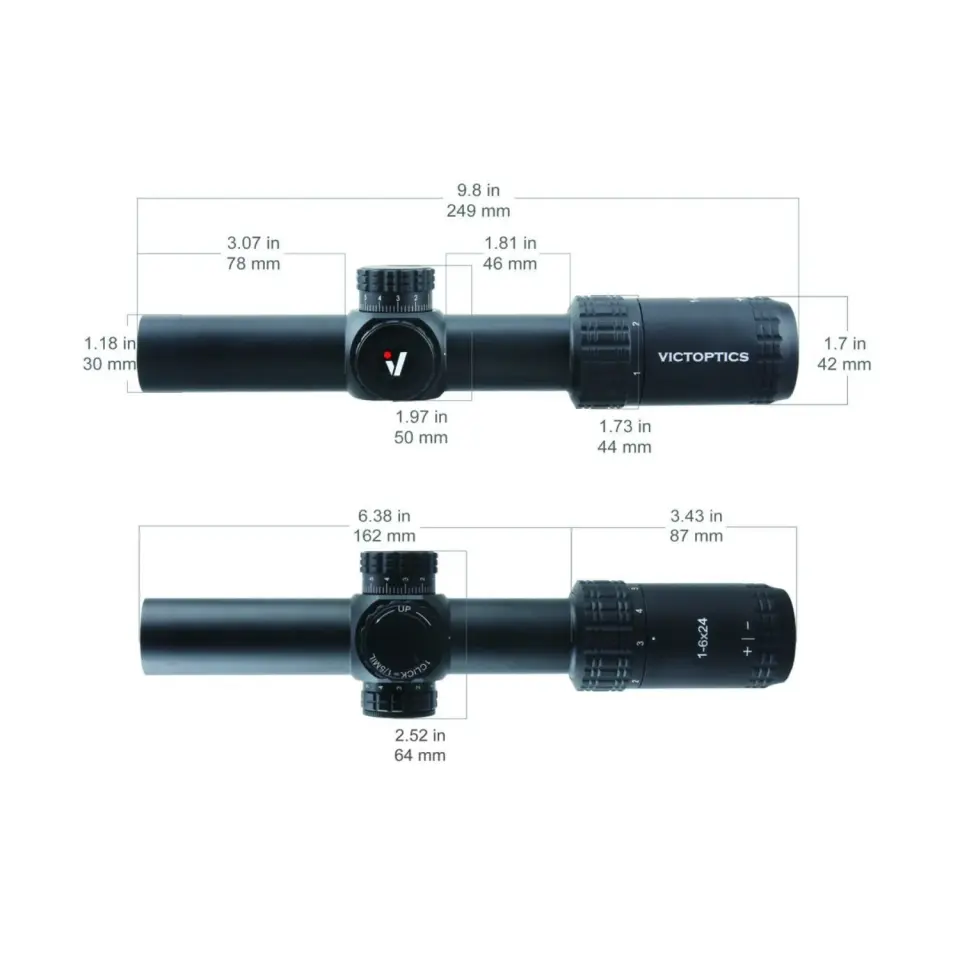 Victoptics S6 1-6x24 SFP Tüfek Dürbünü OPSL22
