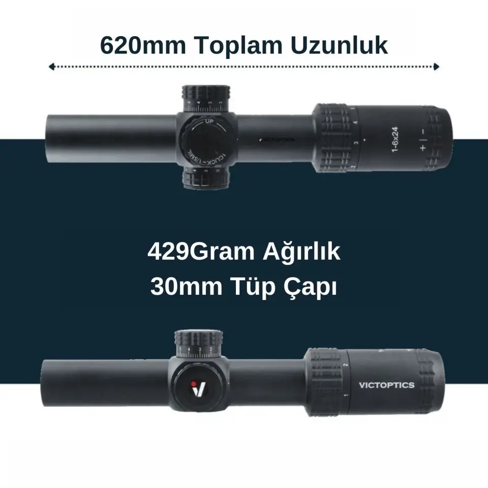 Victoptics S6 1-6x24 SFP Tüfek Dürbünü OPSL22