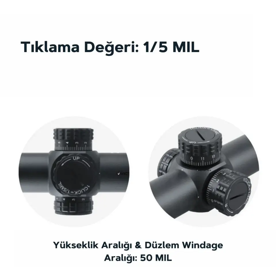 Victoptics S6 1-6x24 SFP Tüfek Dürbünü OPSL22