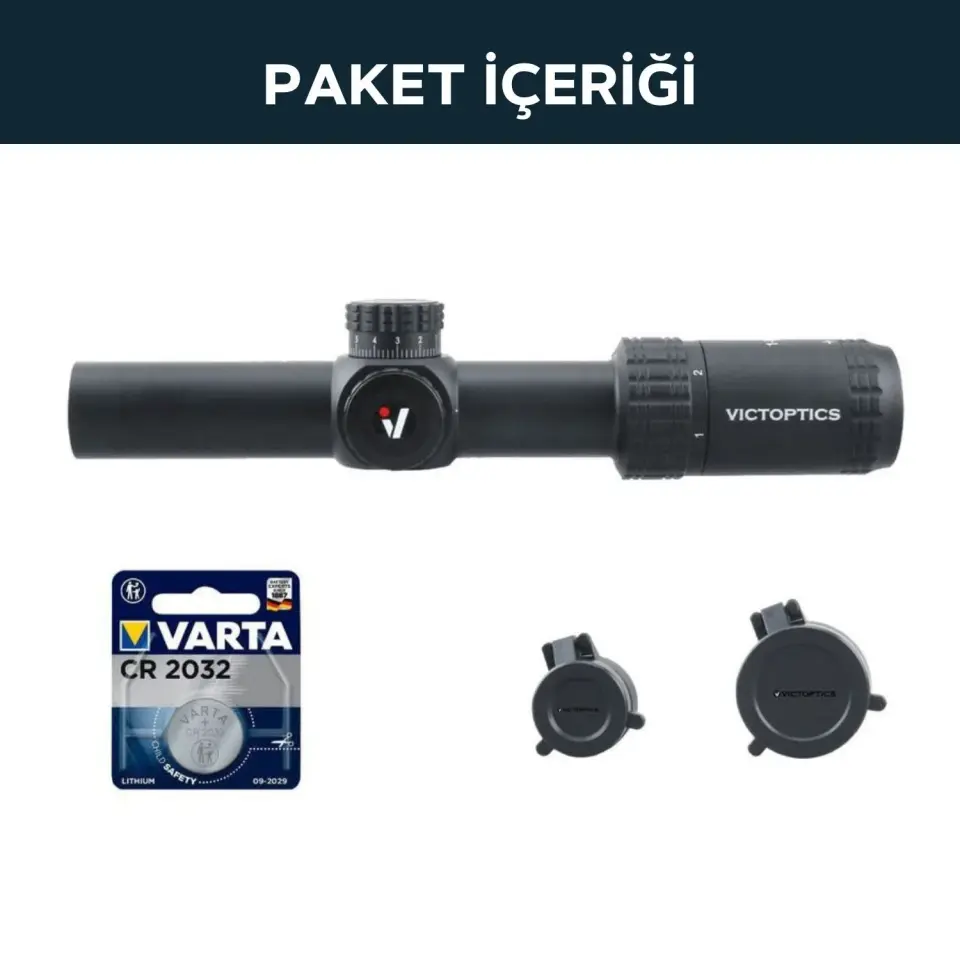 Victoptics S6 1-6x24 SFP Tüfek Dürbünü OPSL22